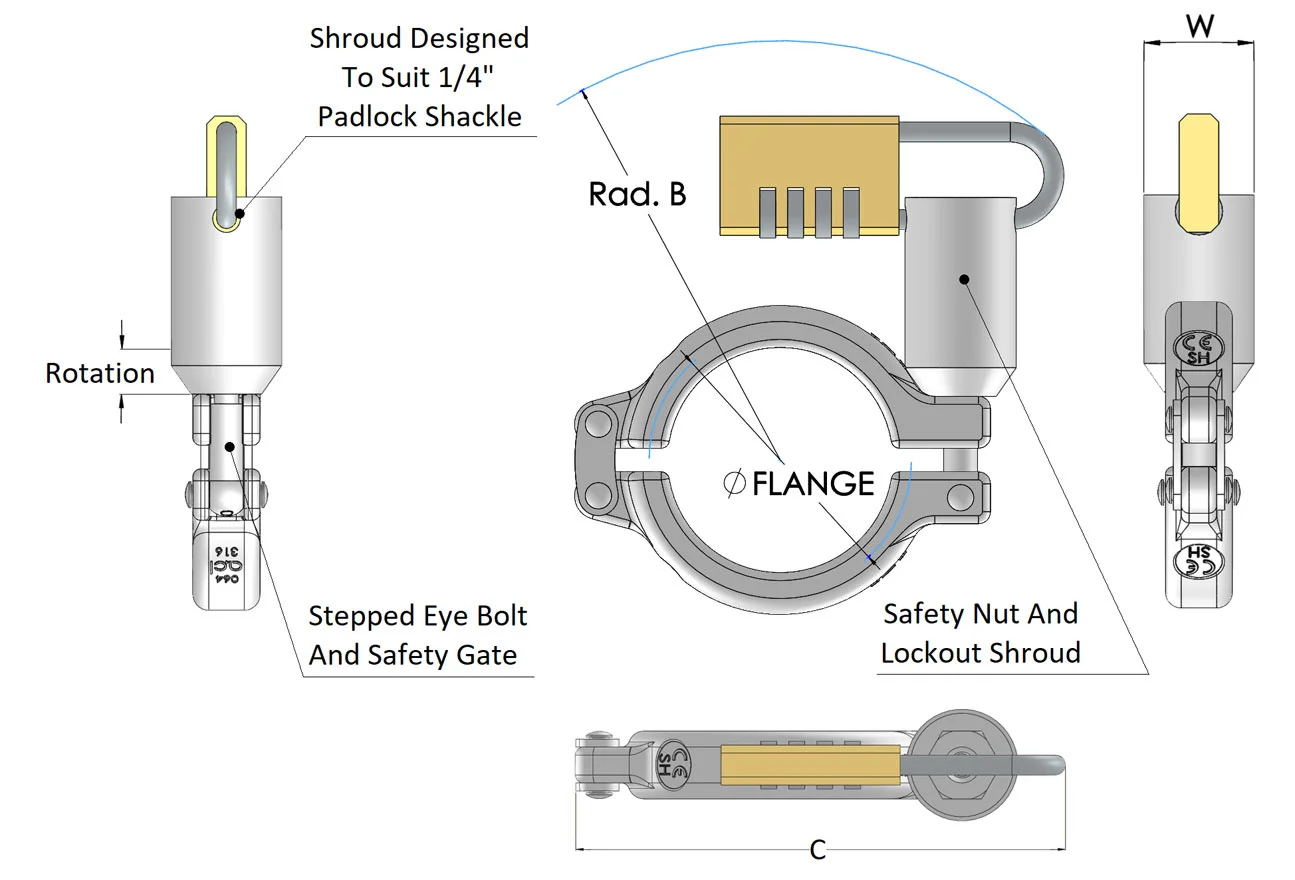 Advanced Coupling Safety Clamps Safl Type Dwg
