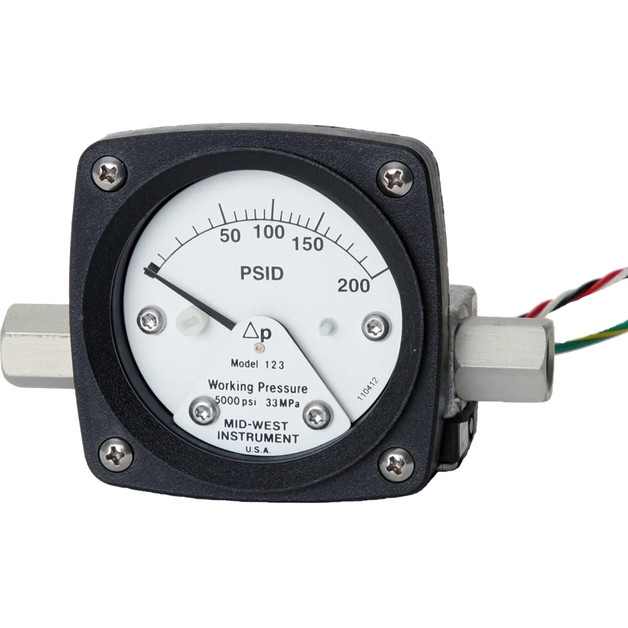 Mid-West Instrument Model 123 Differential Pressure Gauge
