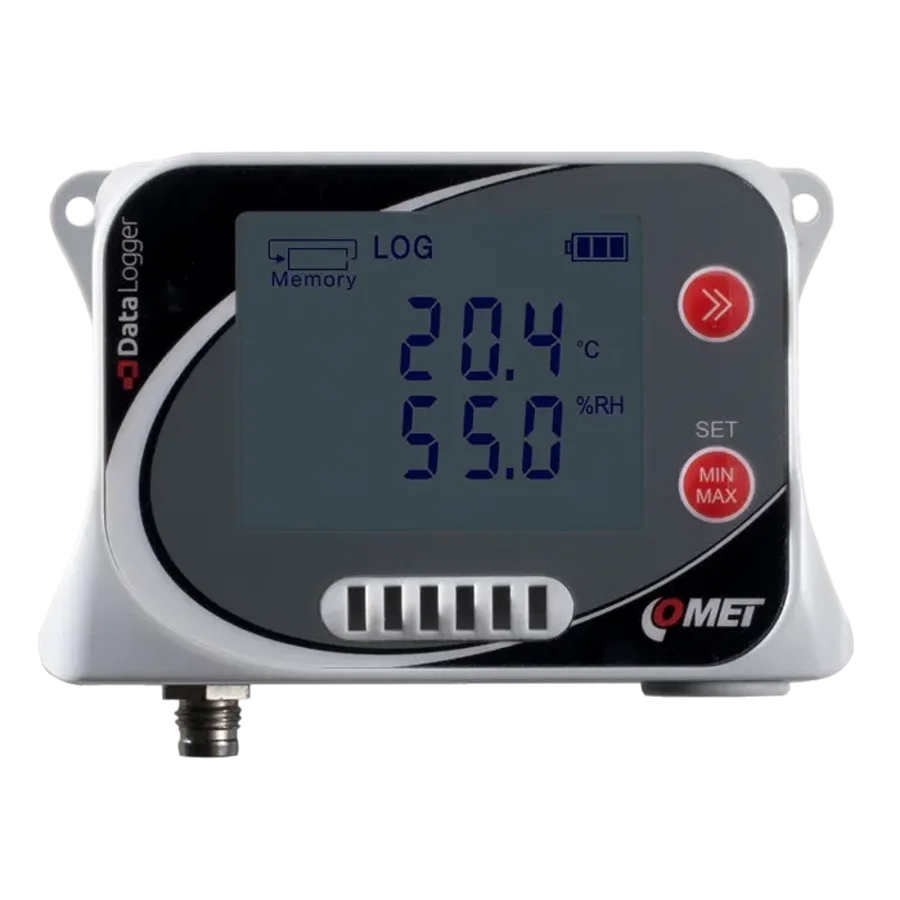 Comet U3631 Temperature And Humidity Data Logger With Connector For Another Temperature Probe Cmc