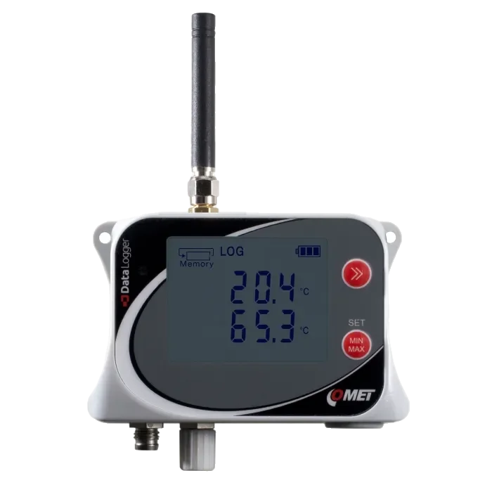 Comet U0121g Iot Wireless Temperature Datalogger For 2 External Probes, With Built In 4g Modem Cmc