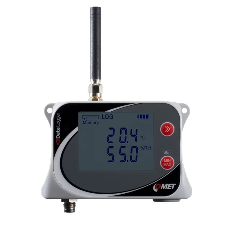 Comet U3121g Iot Wireless Temperature And Relative Humidity Datalogger For External Probe, With Built In 4g Modem Cmc