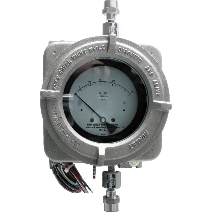 Mid west model 130 diaphragm dp gauge ex proof enclosure image by cmc