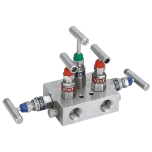 Mid West Model Stainless Steel 5 Valves DP Manifolds Image by CMC