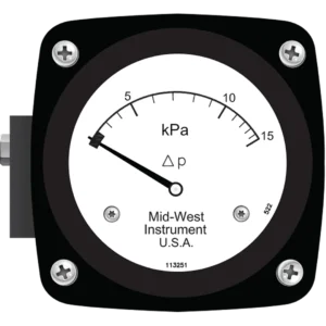 Mid West Model 522 Diaphragm Type Gauge Front View Image By CMC